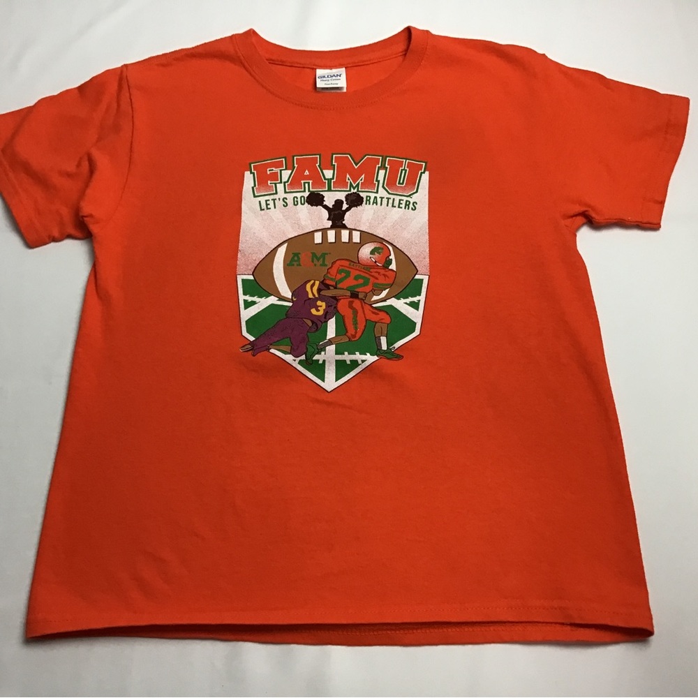 Florida A&M University Gilda Unisex Youth Orange FAMU Football Shirt